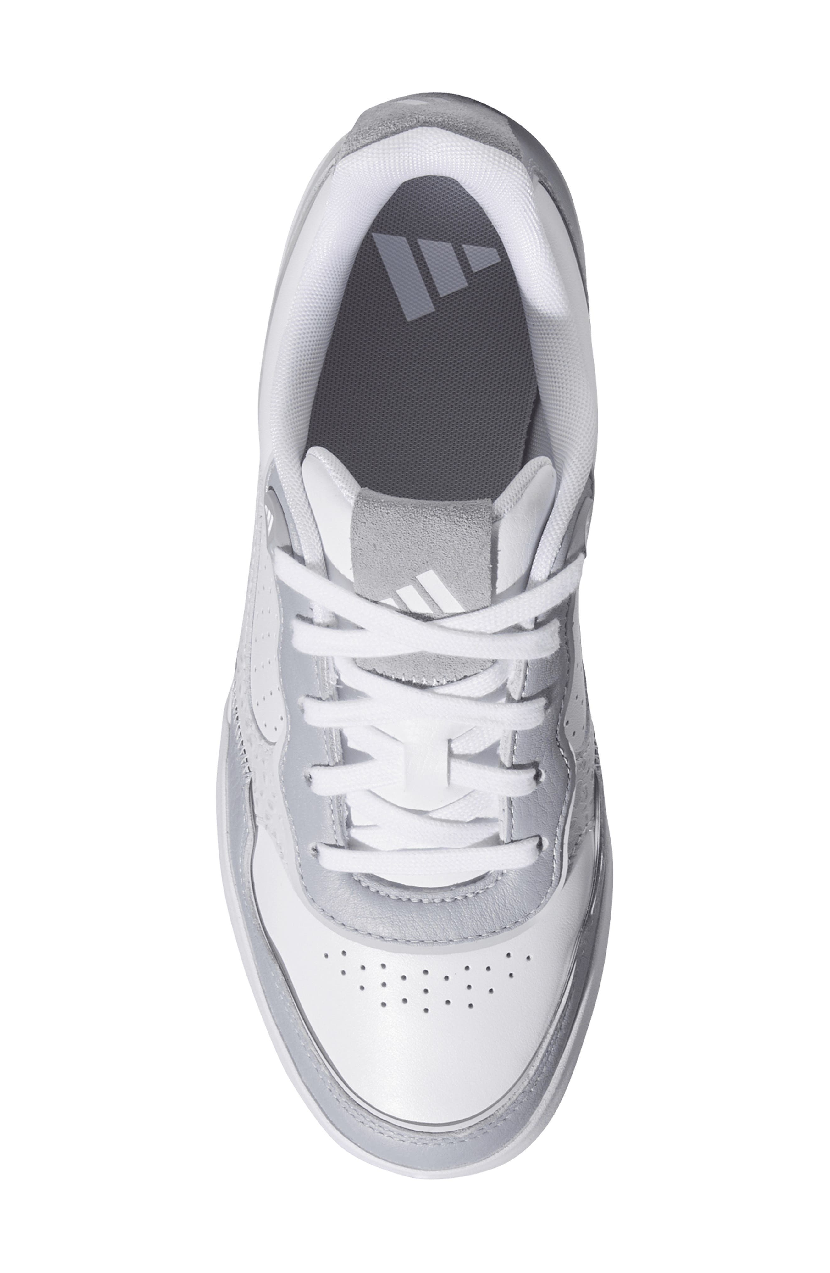 adidas Retrocross 25 Spikeless Golf Shoe, Alternate, color, White/ Halo Silver/ Dash Grey