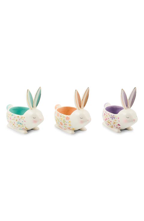 Posie Patch Rabbit Set of 3 Candy Dishes