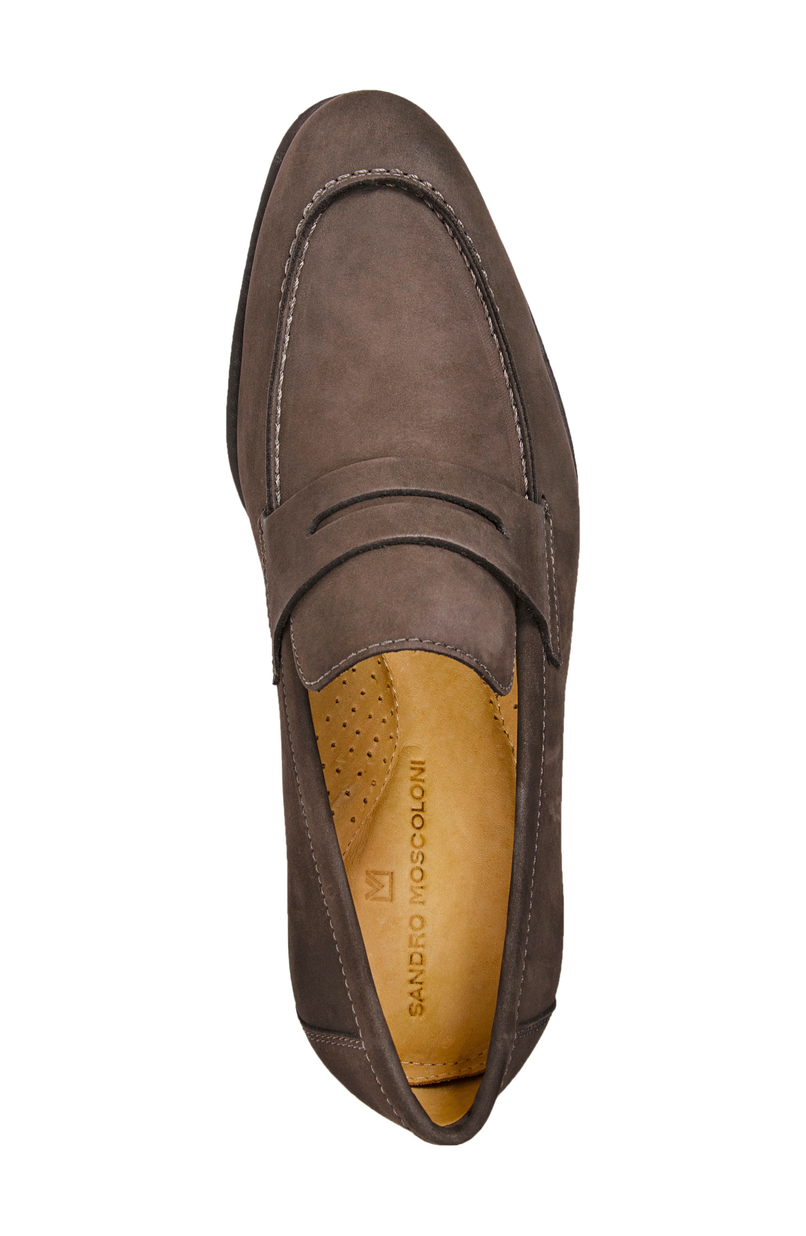 Sandro Moscoloni Antoine Penny Loafer, Alternate, color, Brown