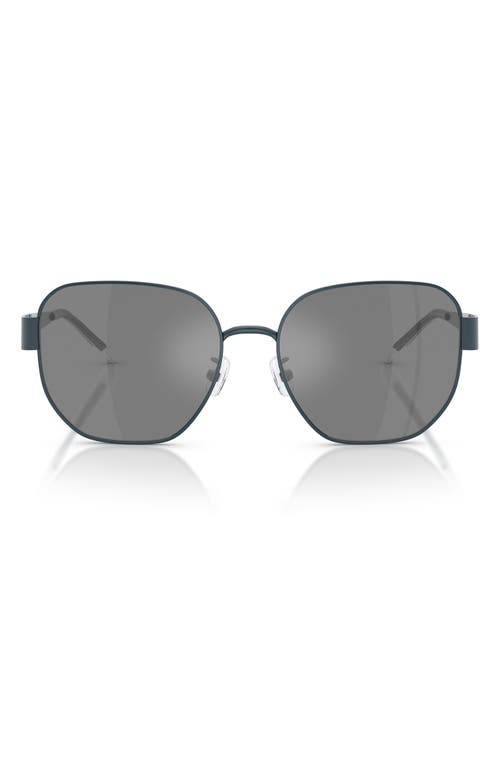 Tory Burch 56mm Irregular Sunglasses In Gray