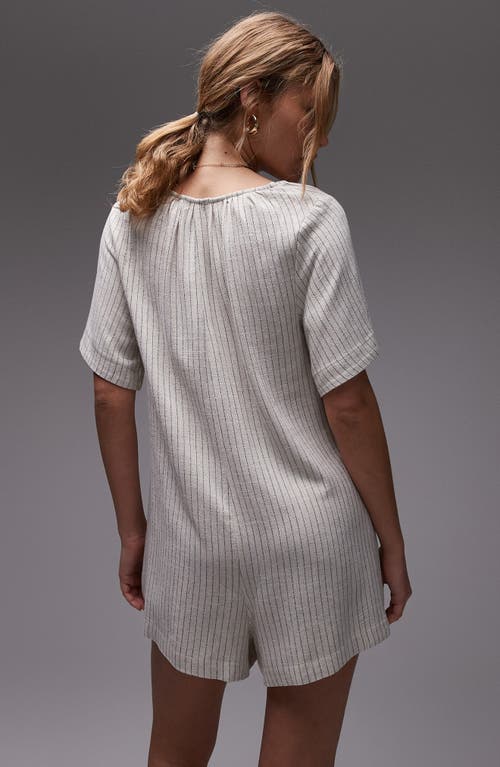 Topshop Tie Front Throw On Romper