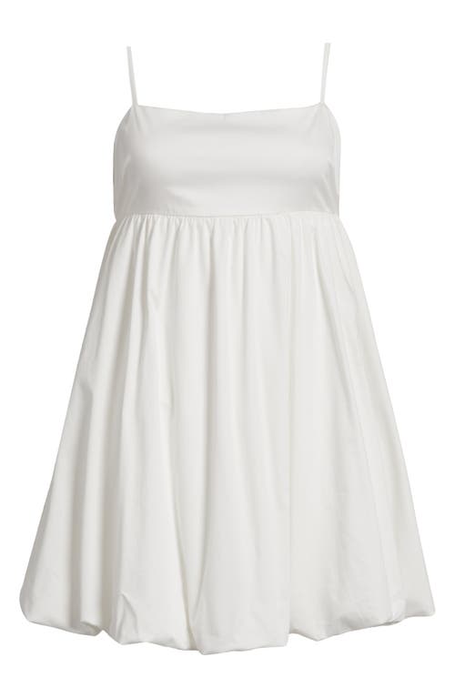 Bp. Bow Back Bubble Hem Minidress In White