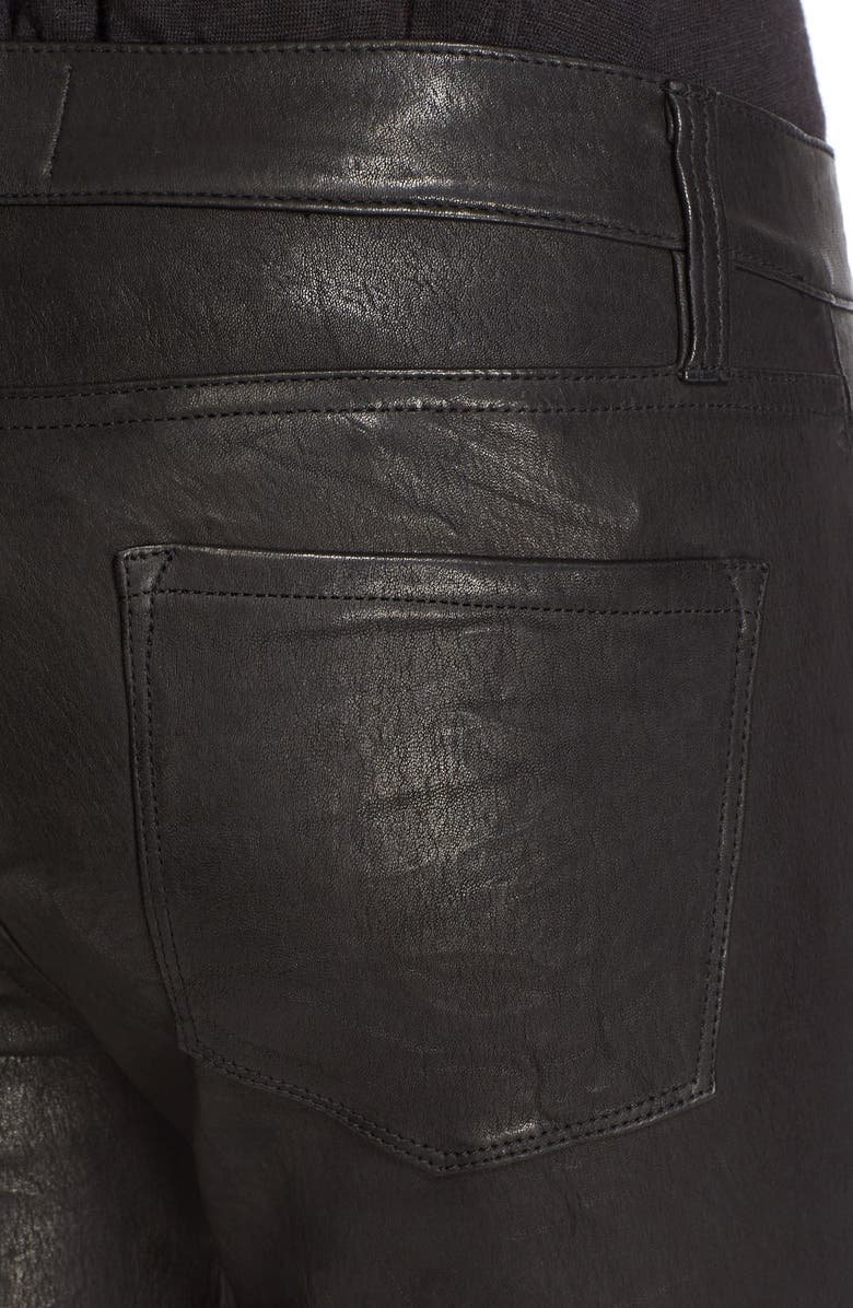 FRAME 'Le Skinny' Lambskin Leather Pants, Alternate, color,