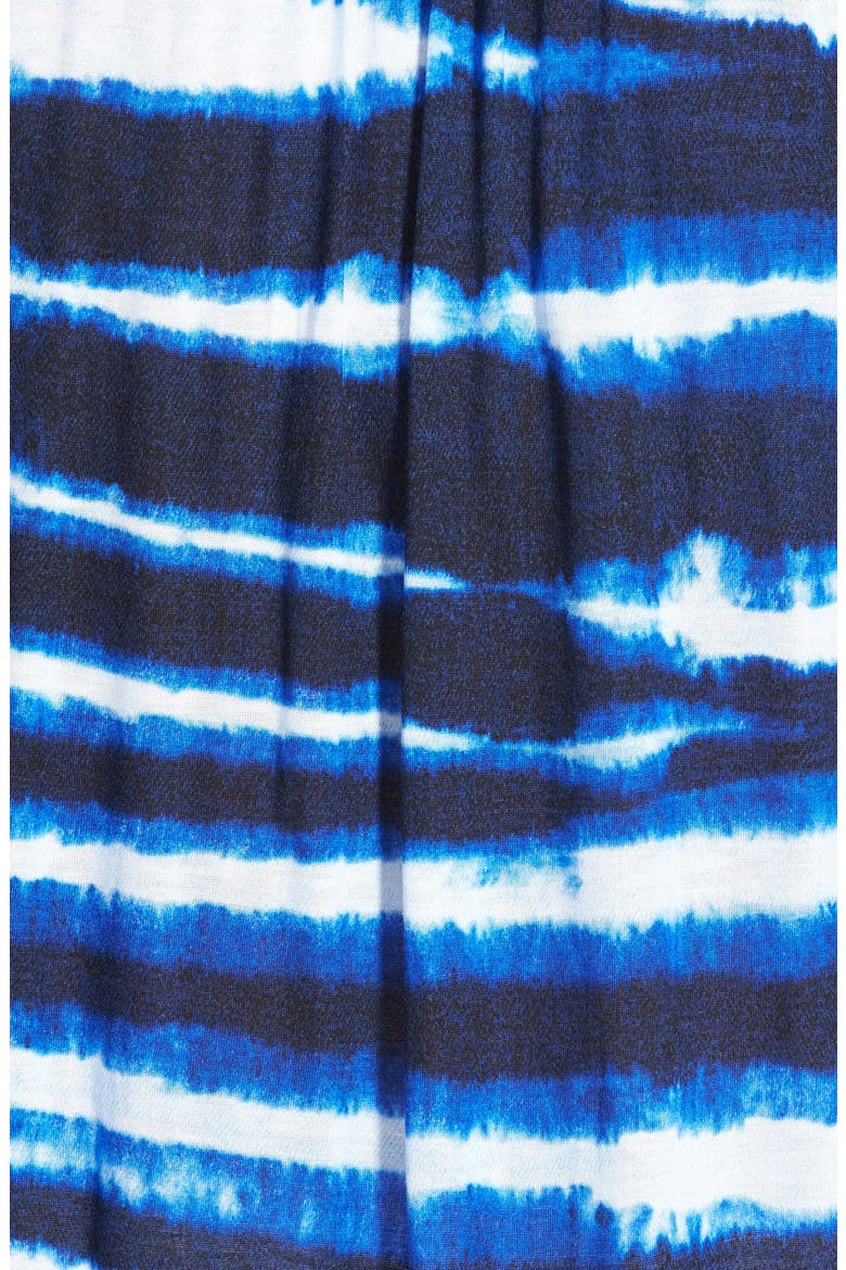 Tie Dye Peasant Top, Alternate, color, PRUSSIAN BLUE