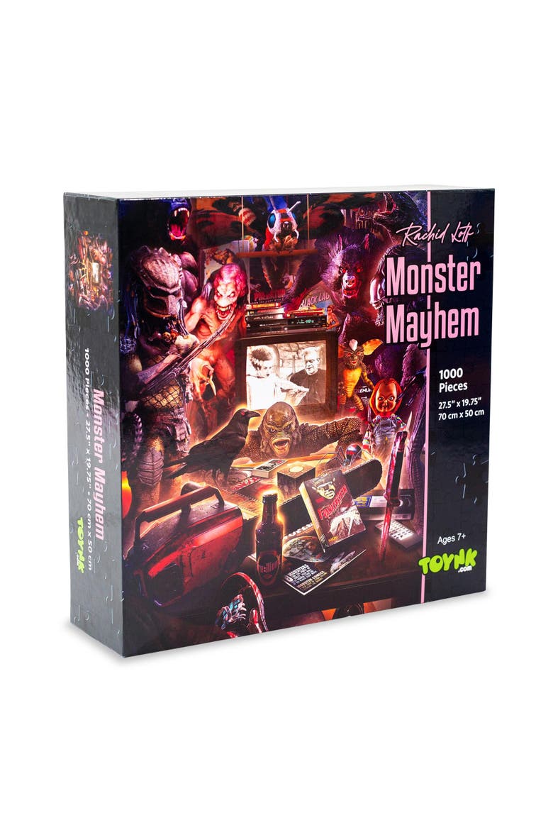 Monster Mayhem 1000-Piece Jigsaw Puzzle By Rachid Lotf | Toynk Exclusive, Main, color, Multi-Color