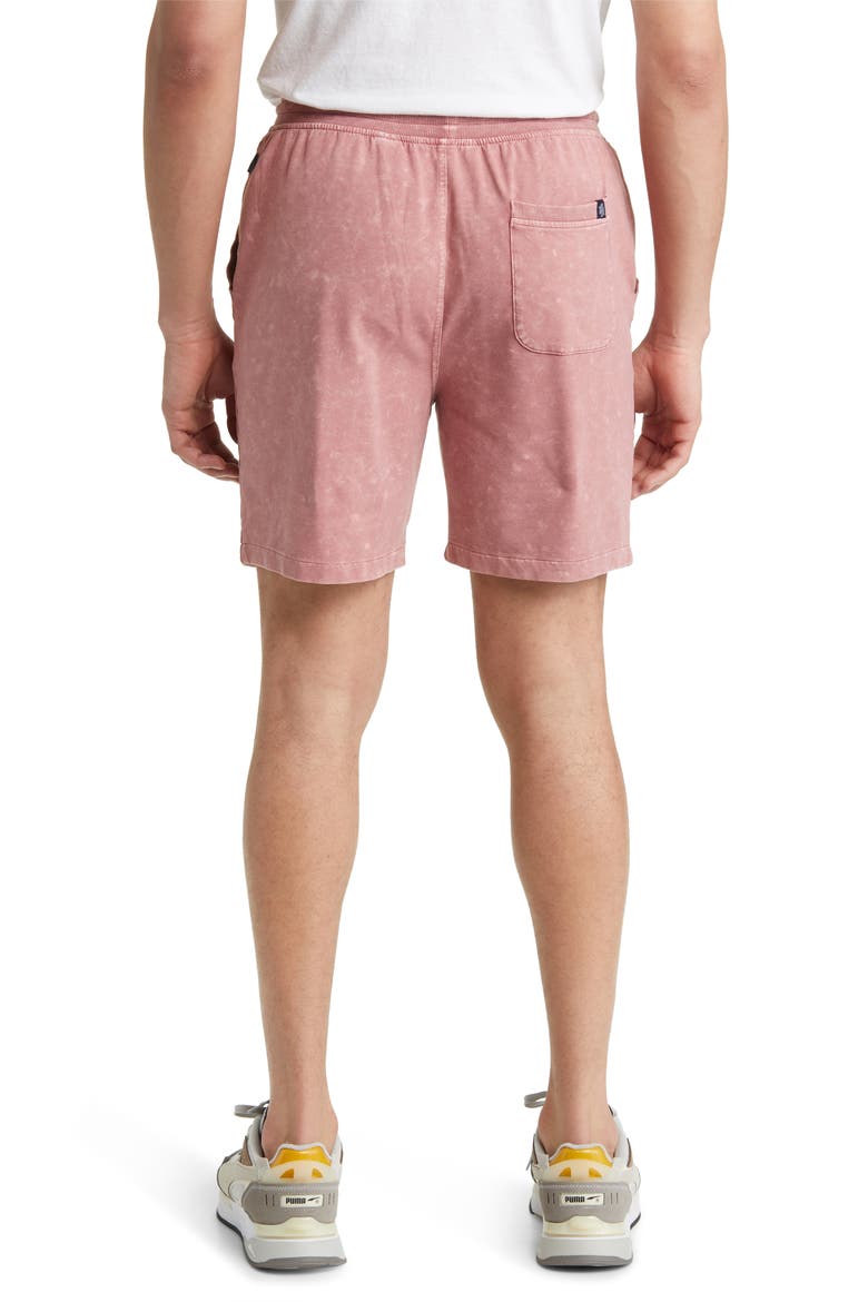 Acid Wash Fleece Drawstring Shorts, Alternate, color, DUSTY ROSE