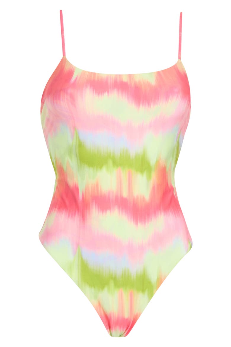 Luster Reversible One-Piece Swimsuit, Alternate, color, PINK