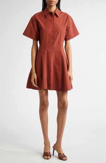 A.L.C. Dell Stretch Cotton Mini Shirtdress
