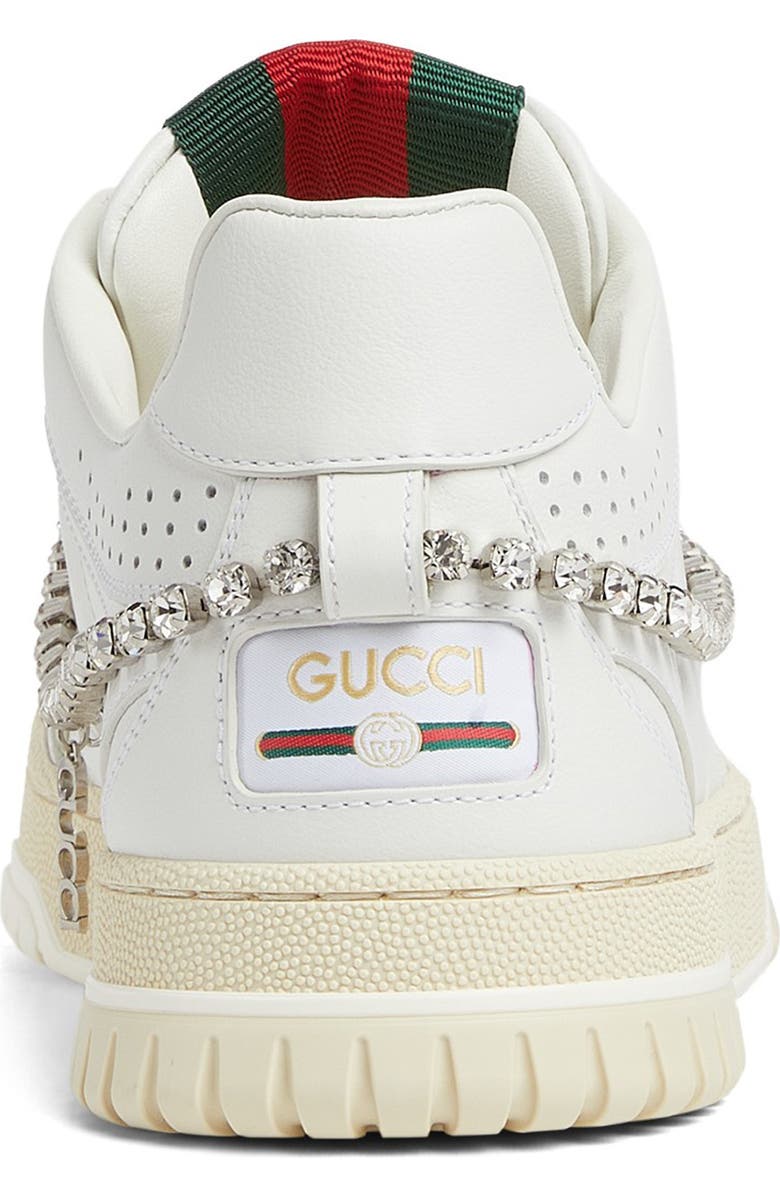 Gucci Re-Web Chain Detail Sneaker, Alternate, color,
