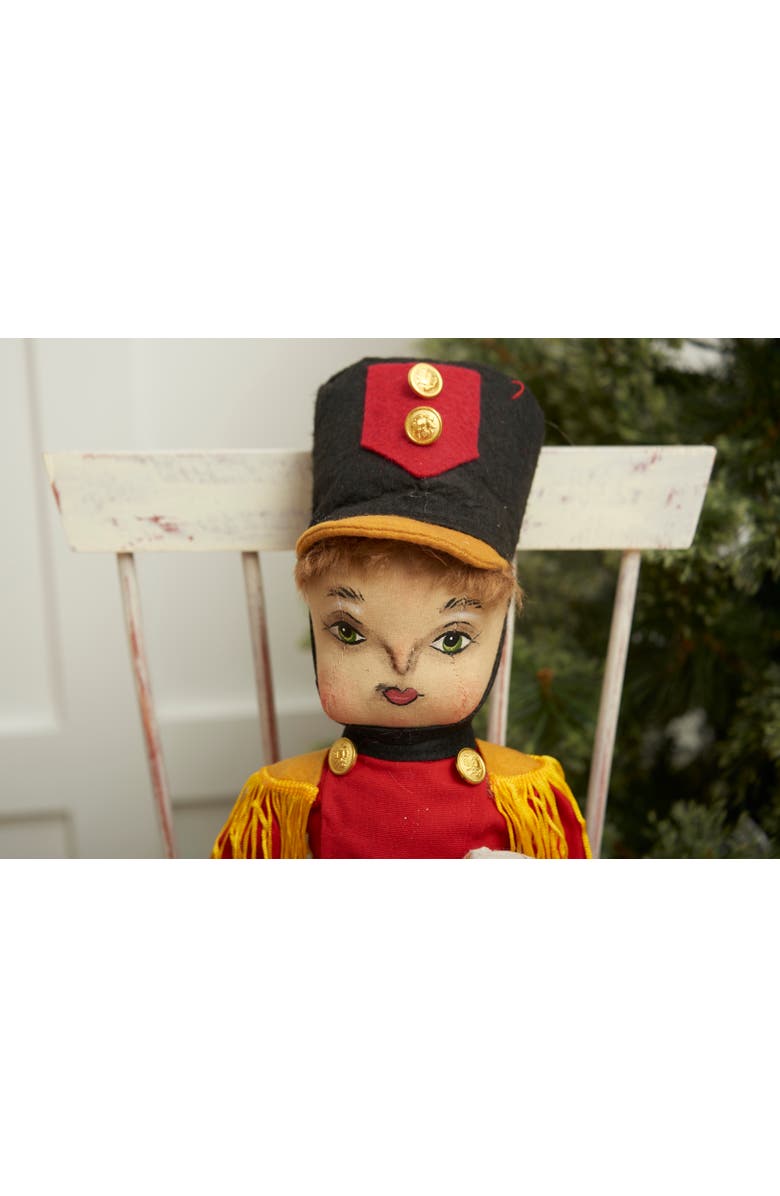 Gallerie II Danny Little Drummer Boy Joe Spencer Gathered Traditions Christmas Art Doll Figure, Alternate, color, Red