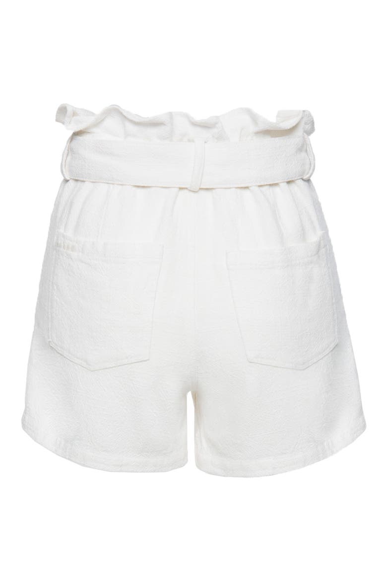 Paperbag Waist Shorts, Alternate, color, LITTLE WHITE LIES