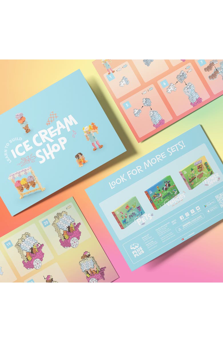 Plus-Plus USA Learn to Build - Ice Cream Set, Alternate, color,