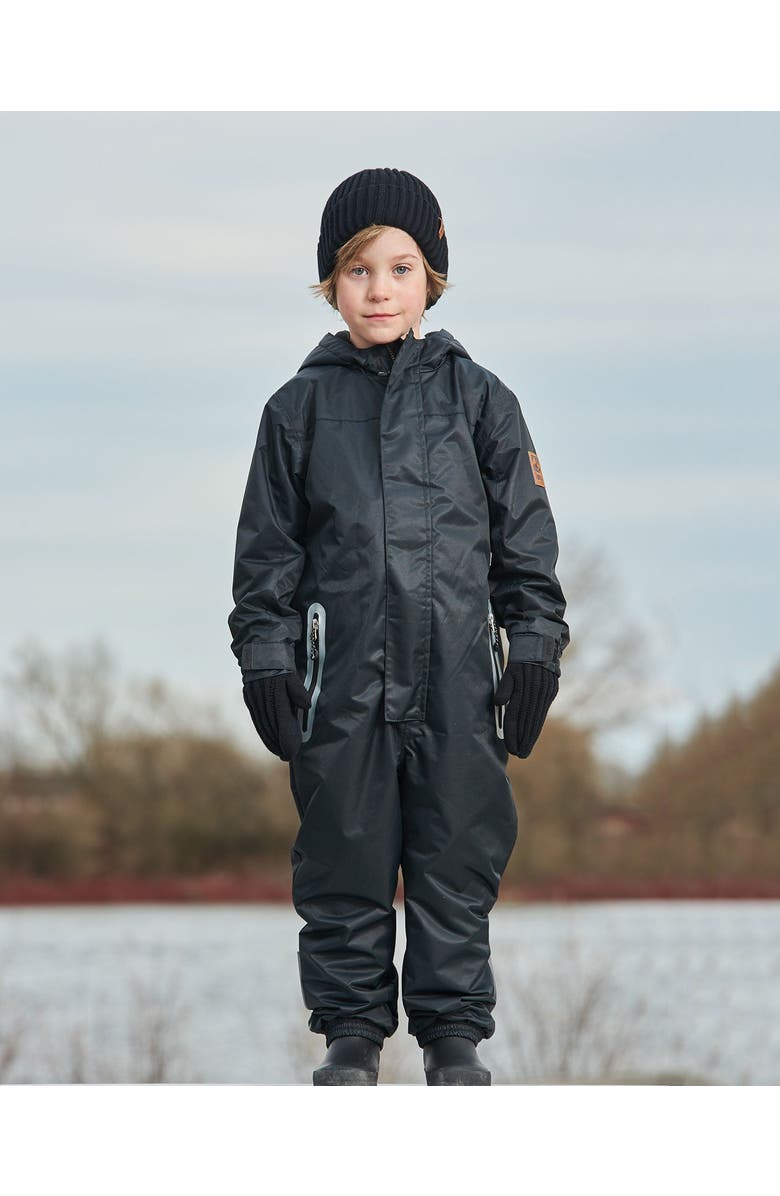 Deux par Deux Little Kids Unisex Solid Mid-Season One-Piece Outerwear Black, Alternate, color,