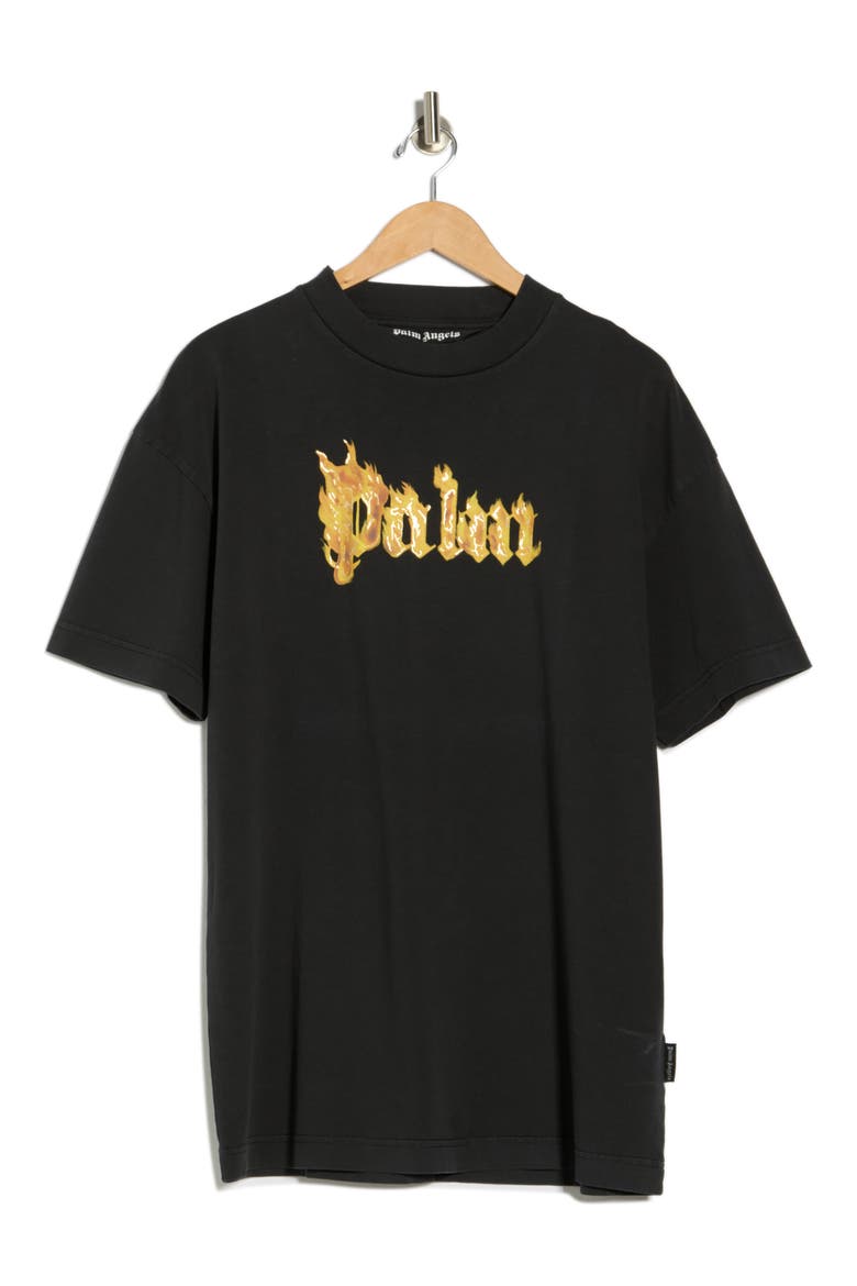 Logo Graphic Cotton T-Shirt, Alternate, color, BLACK GOLD
