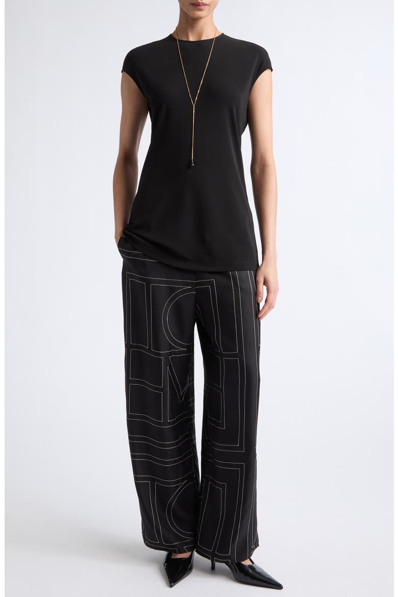 Everyday Fluid Jersey Top, Alternate, color, BLACK