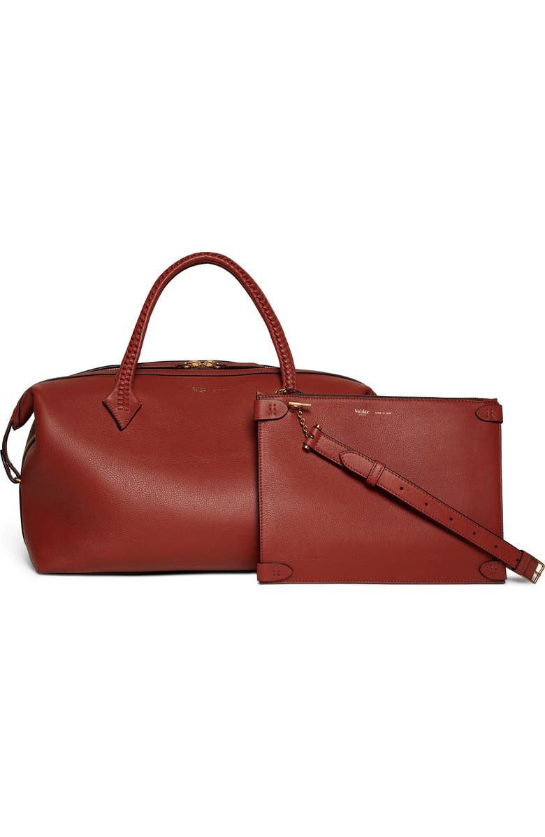 Métier London Perriand City Leather Duffel Handbag, Main, color,