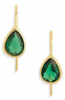 NORDSTROM RACK Cubic Zirconia Pear-Shaped Drop Earrings