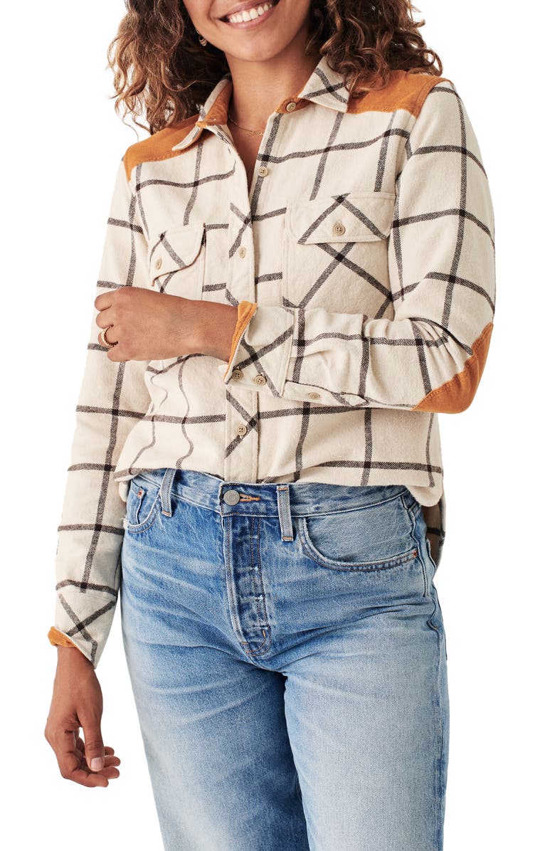 Faherty Daly Plaid Cotton Flannel Shirt, Main, color, 