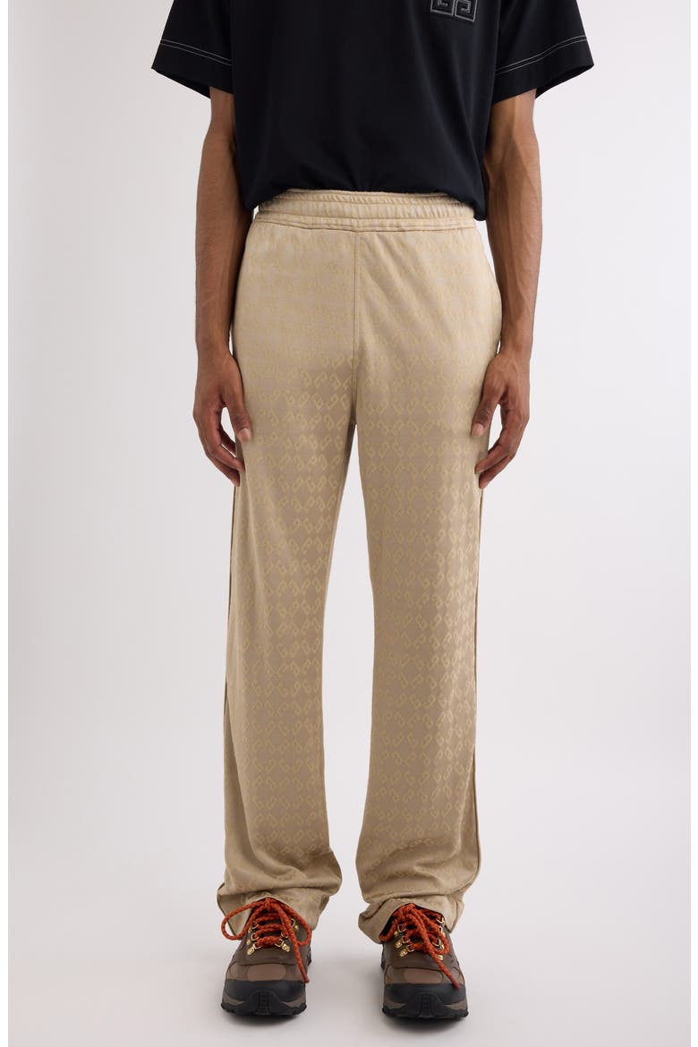 Monogram 72 Jacquard Track Pants, Main, color, BEIGE CAPPUCCINO