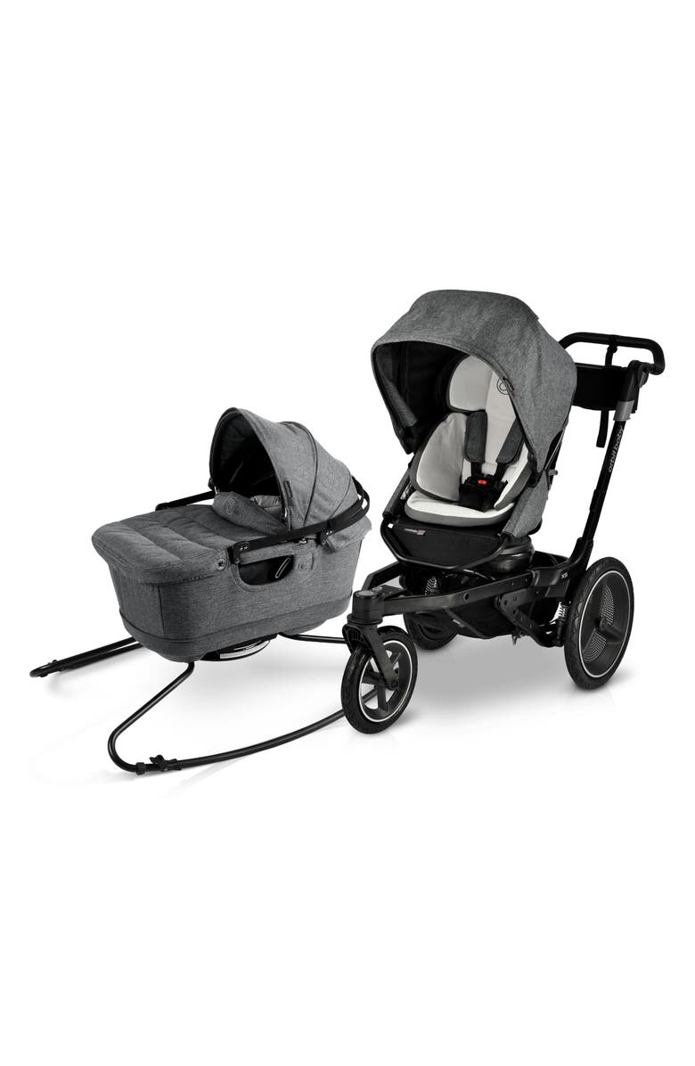 orbit baby<sup>®</sup> Jog & Lounge Bassinet & Stroller Travel System, Main, color, Melange Grey/ Black