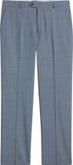 Berle Luxury Performance Flat Front Multiscreen Check Dress Pants