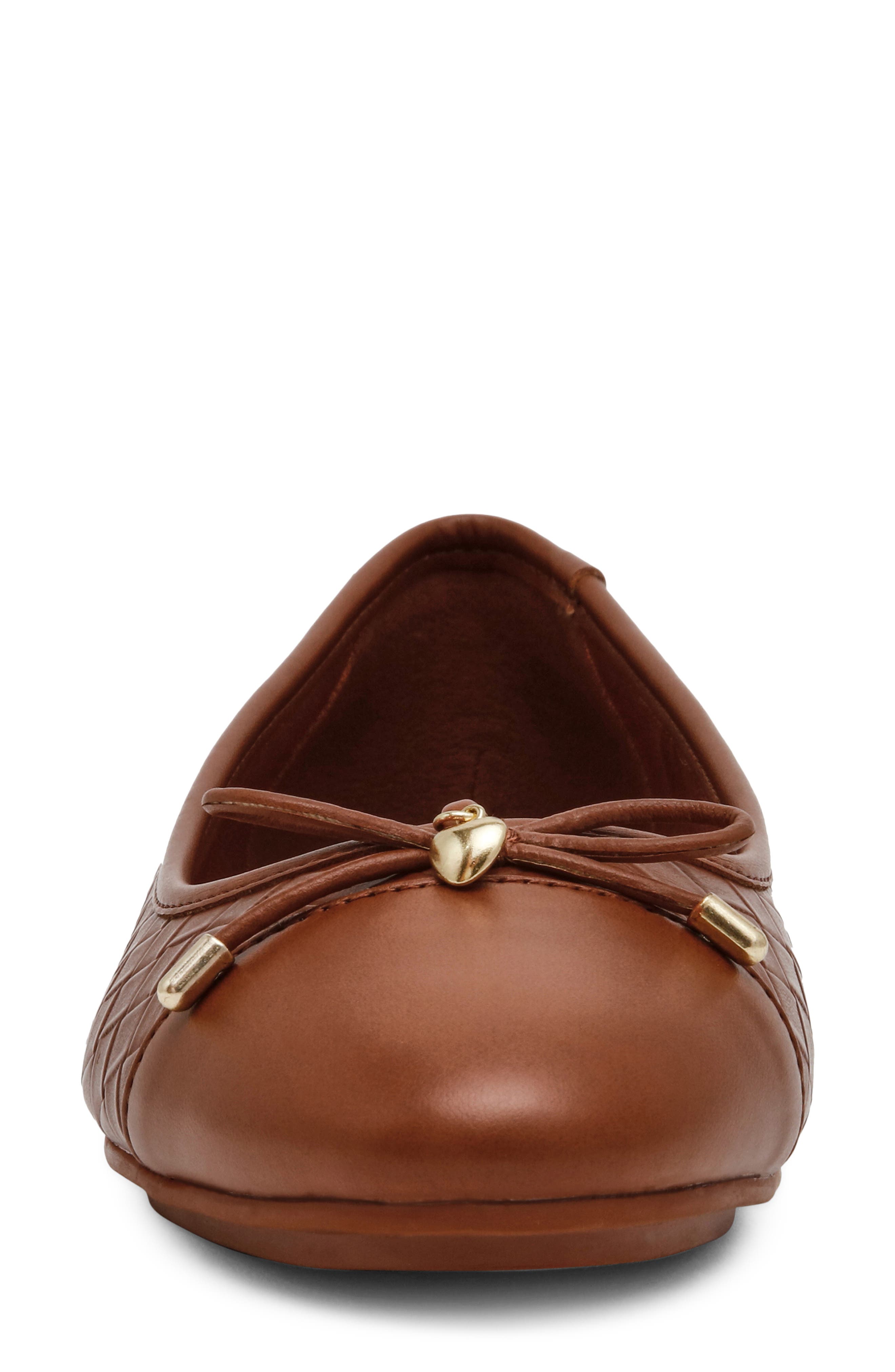 Luci Cap Toe Ballet Flat, Alternate, color, COGNAC