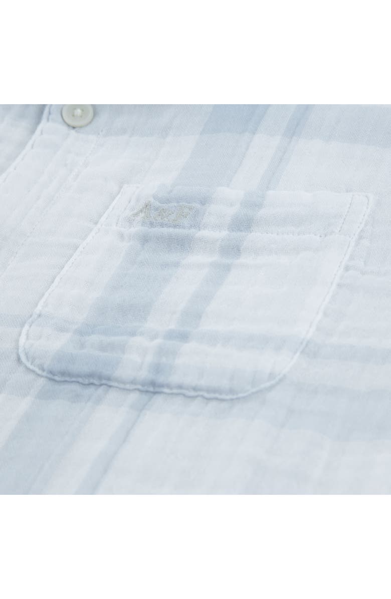 abercrombie kids Kids' Cotton Gauze Camp Shirt, Alternate, color, Bright White