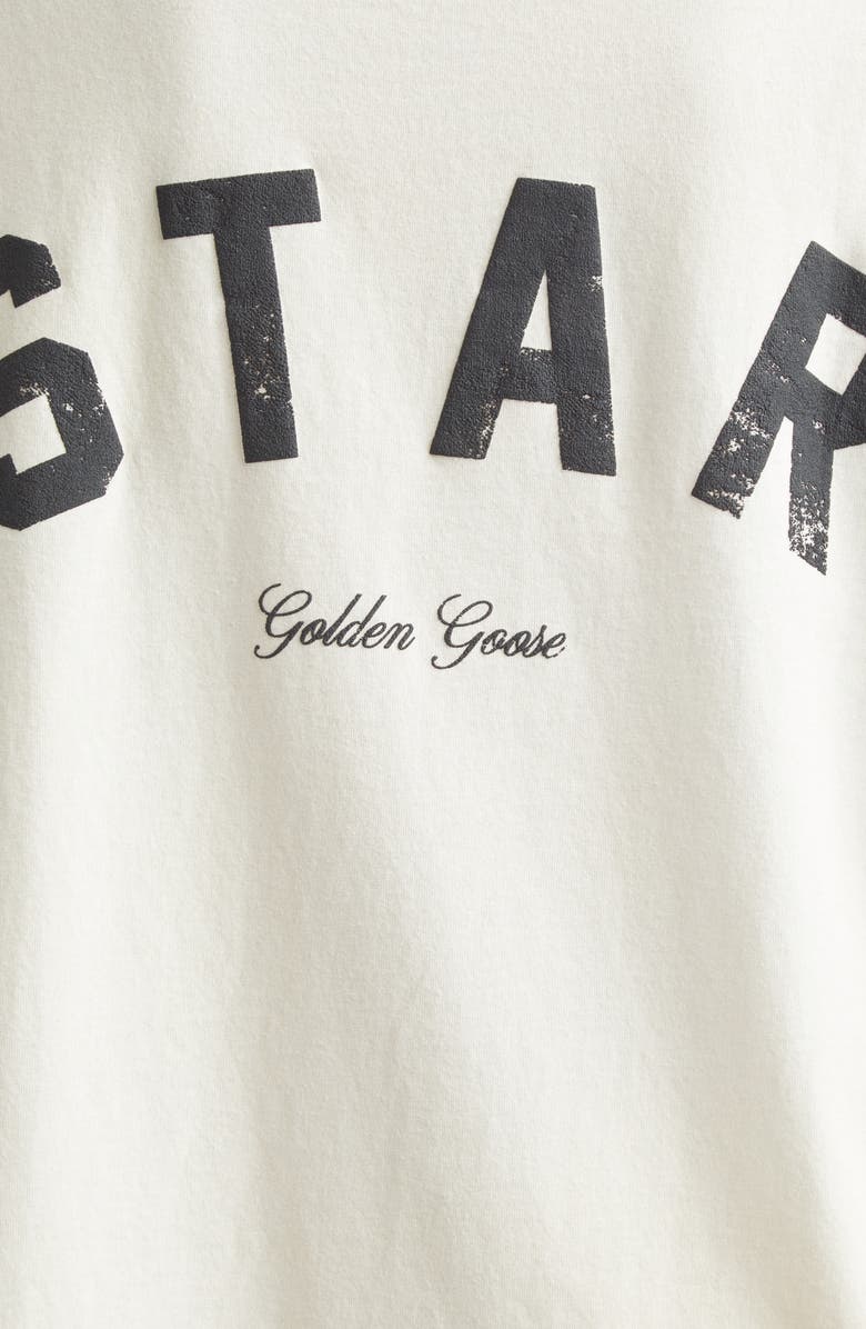 Golden Goose Cotton Jersey Graphic T-Shirt, Alternate, color, Heritage White