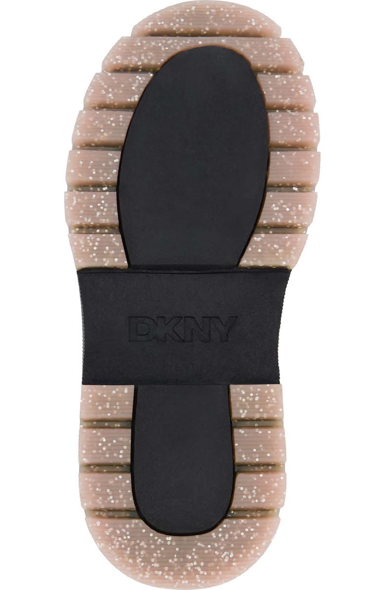 DKNY Kids' Crissa Webbed Logo Combat Boot, Alternate, color, Black