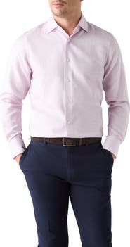 Robert Talbott Reynolds Cotton Linen Blend Shirt in Contemporary fit