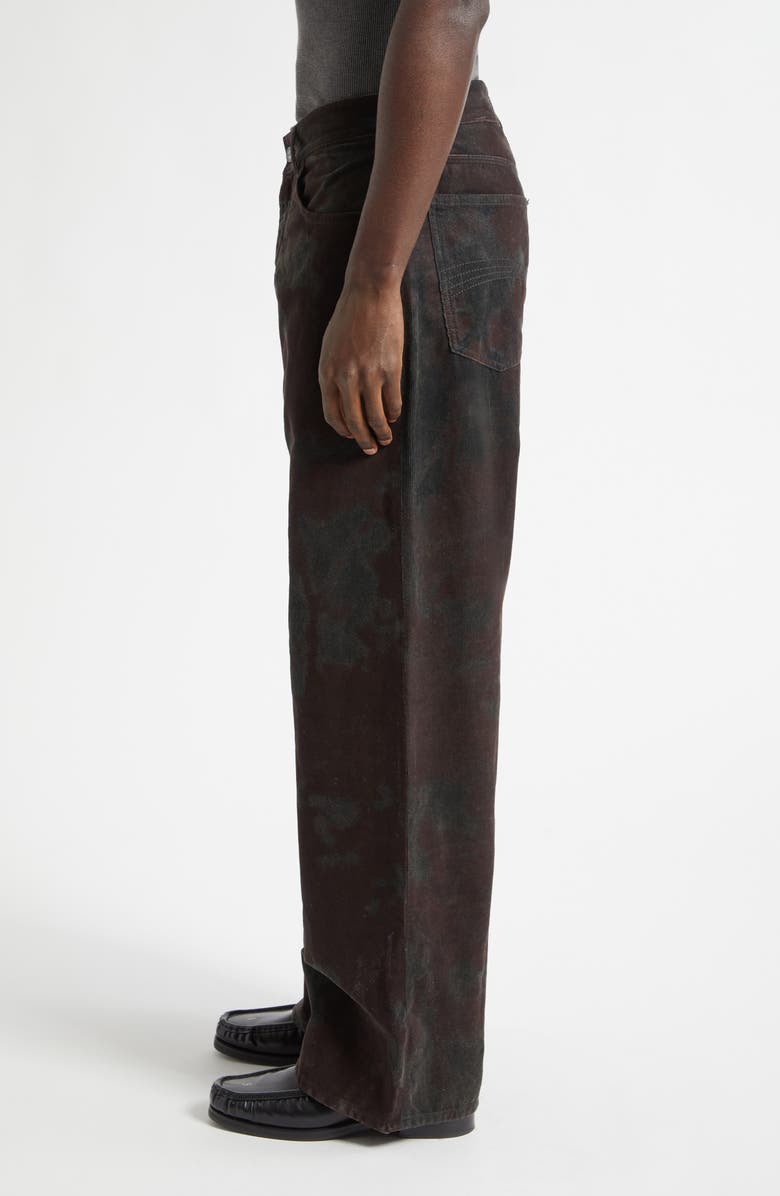 ERL Gender Inclusive Corduroy Flare Leg Pants, Alternate, color, Brown