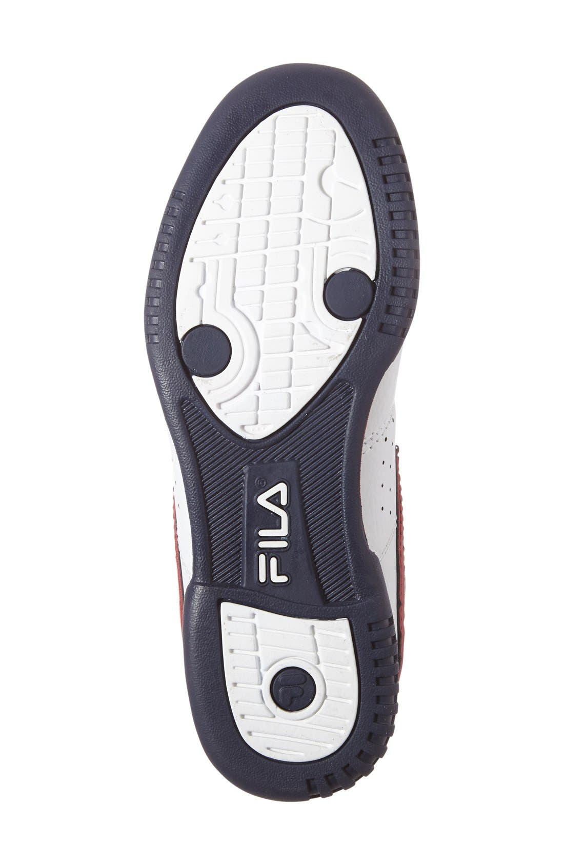 F-13 High Top Sneaker, Alternate, color, WHITE/ NAVY/ RED