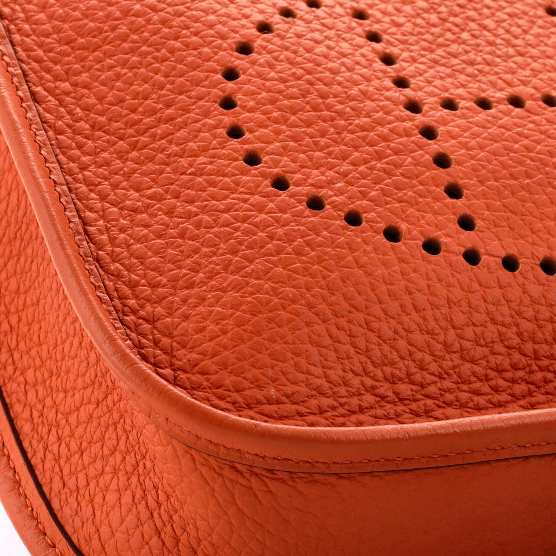 Pre-Owned Hermes Evelyne Bag Gen III Clemence TPM, Alternate, color, Orange Minium