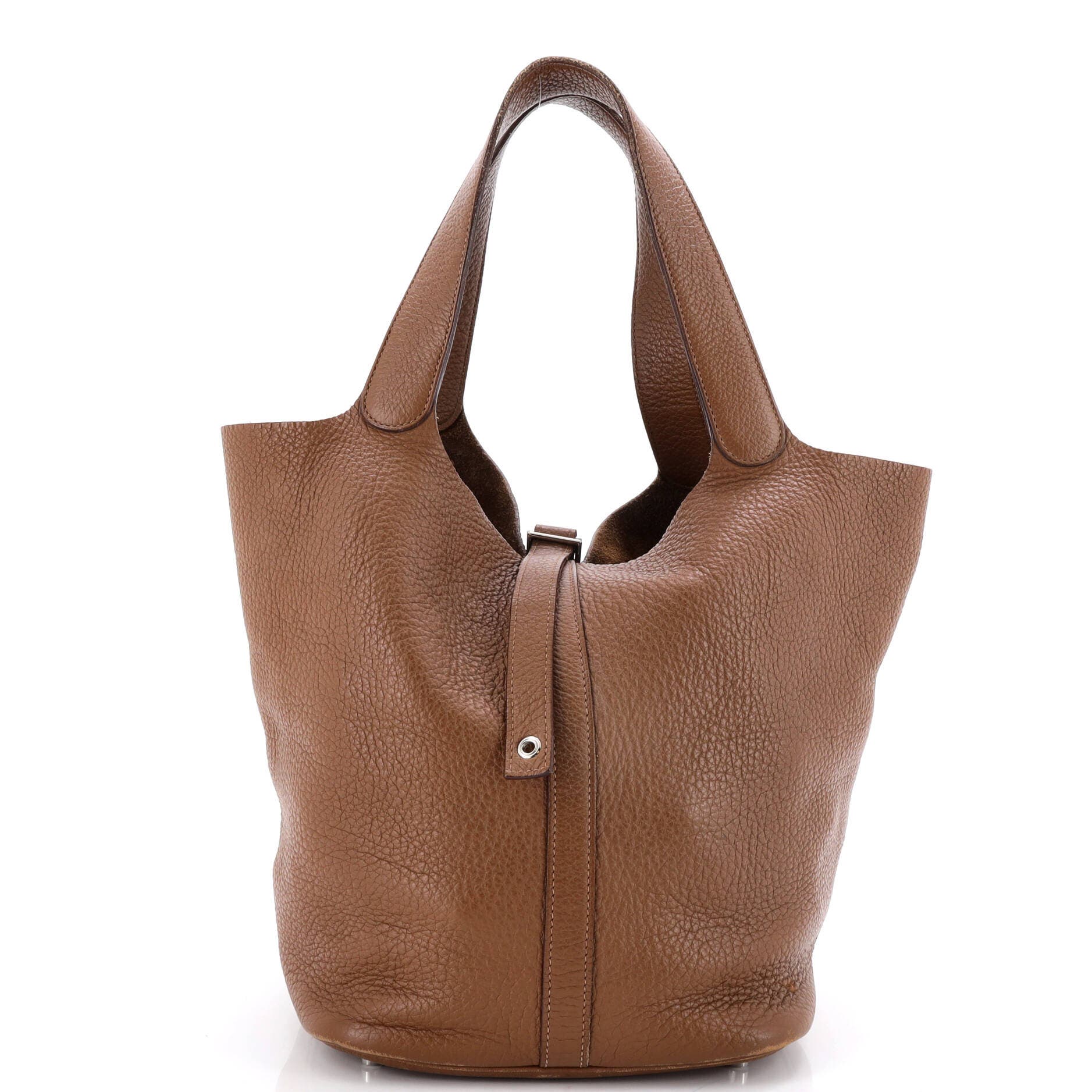 Pre-Owned Hermes Picotin Lock Bag Clemence GM, Main, color, Alezan