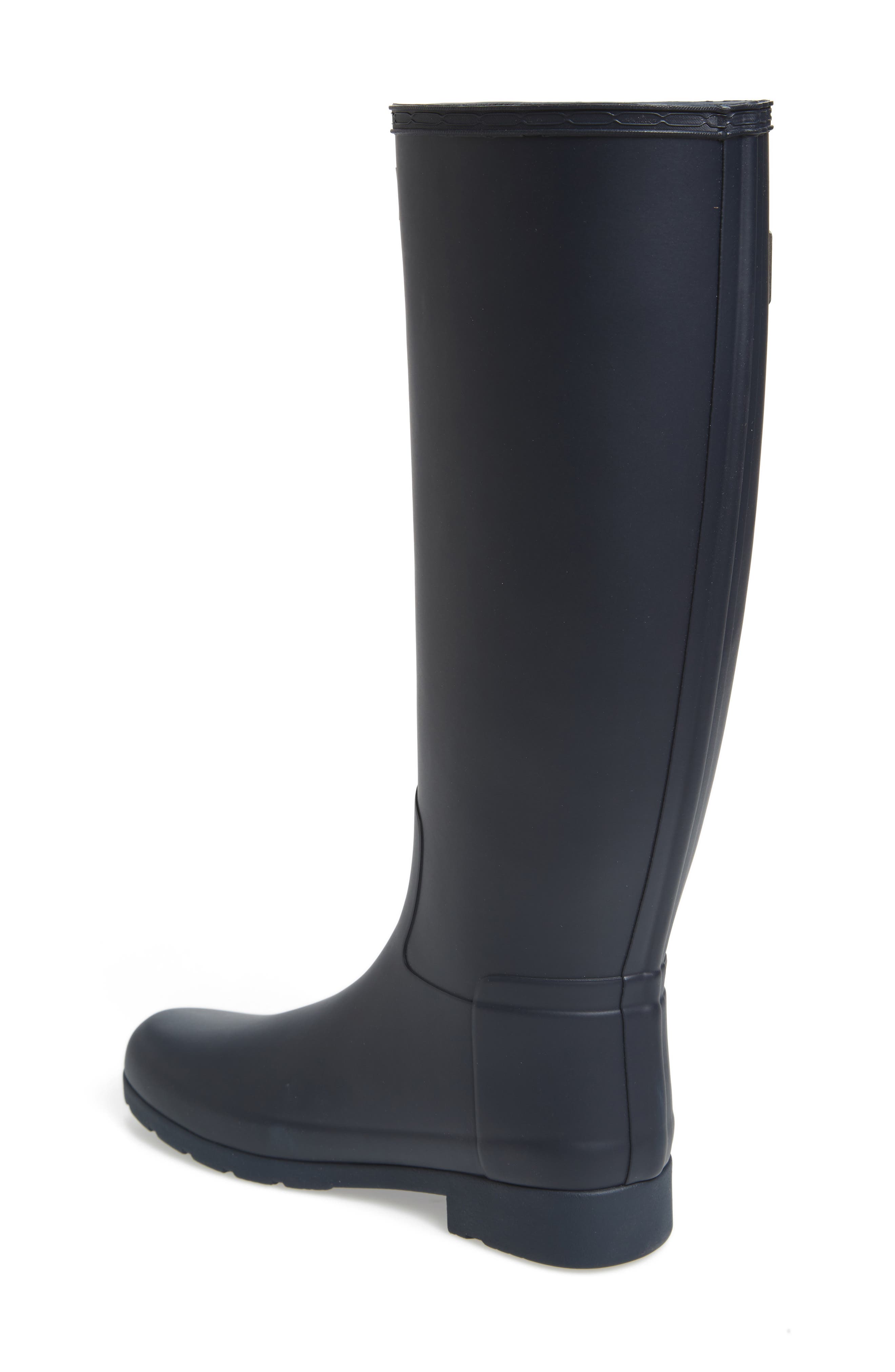 Hunter Original Refined Rain Boot, Alternate, color, Navy