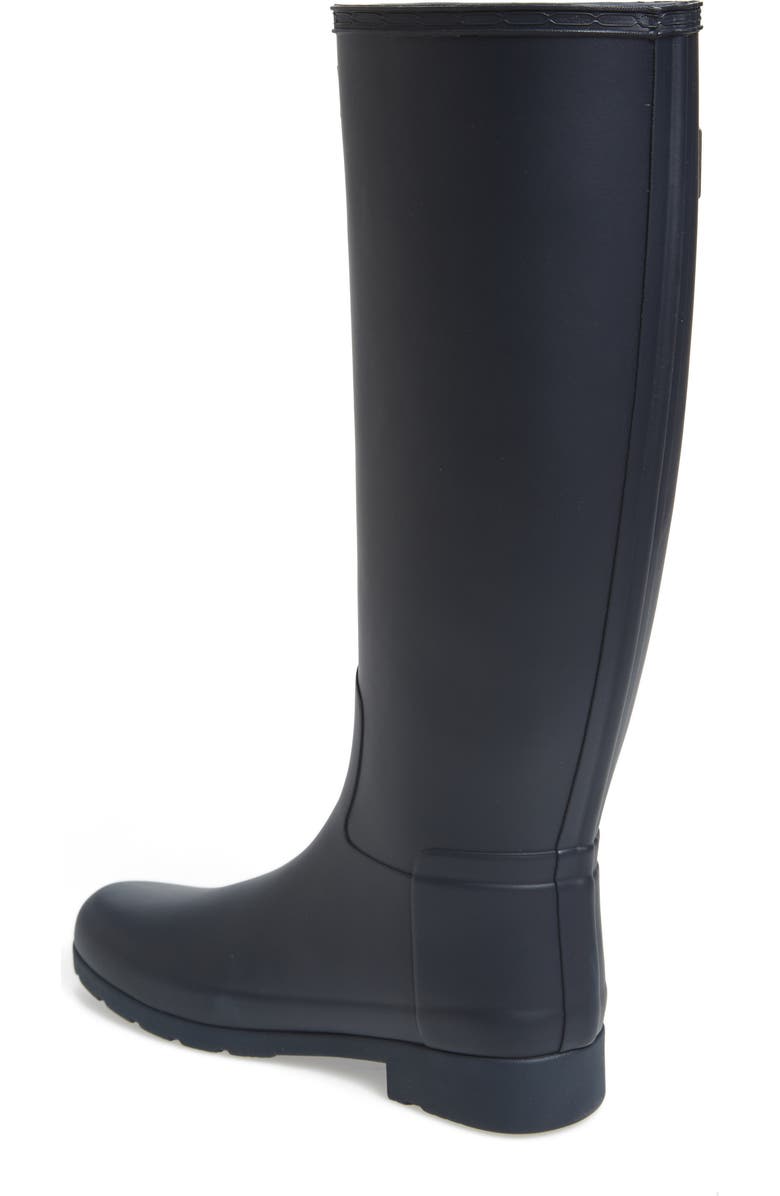 Hunter Original Refined Rain Boot, Alternate, color, Navy