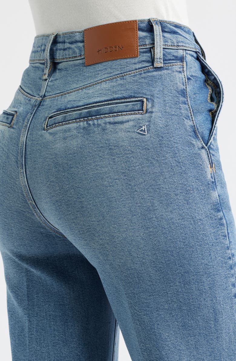 HIDDEN JEANS High Waist Comfort Flare Jeans, Alternate, color, Med.wash