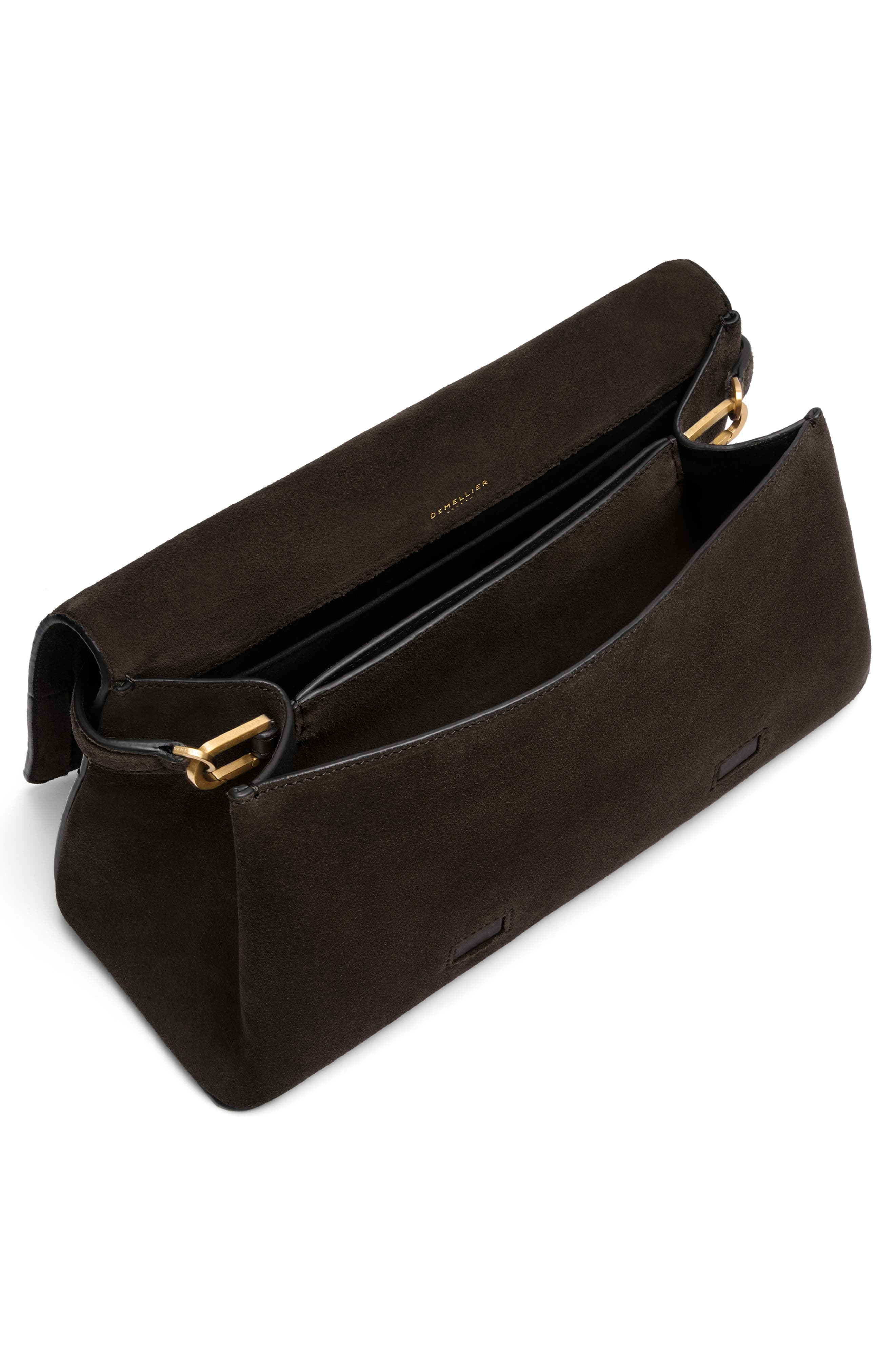 N134 The Florence Woven Suede Top Handle Bag, Alternate, color, DARK CHOCOLATE