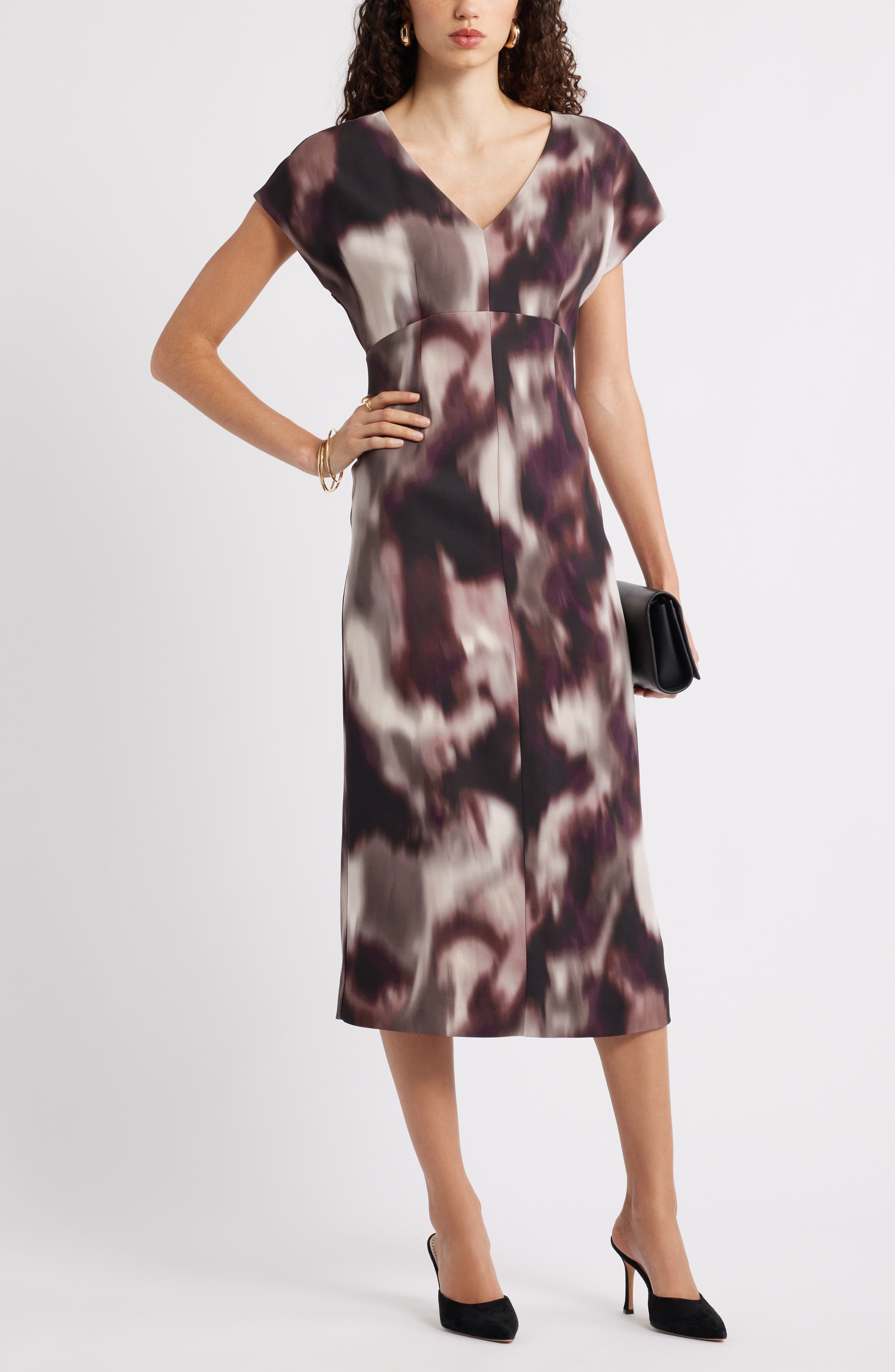 Print Midi Dress - image 2