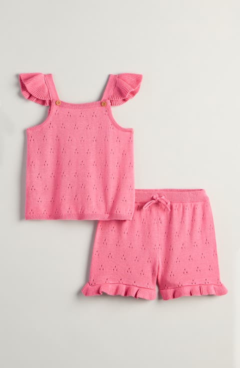 Cap Sleeve Sweater & Shorts Set (Baby)