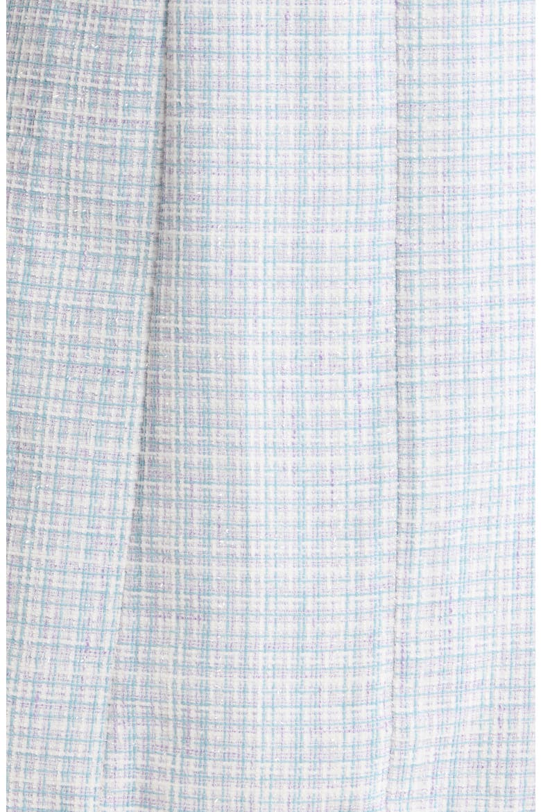 Adriella Sleeveless Tweed Dress, Alternate, color, WHITE-BLUE