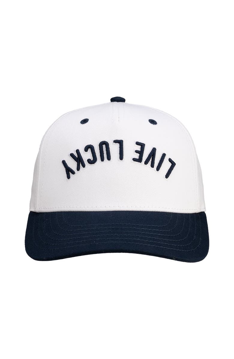 Black Clover Upside Down Luck 2 Hat, Main, color, White