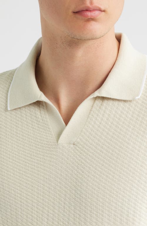 Hugo Boss Boss Isello Tipped Polo Sweater In White