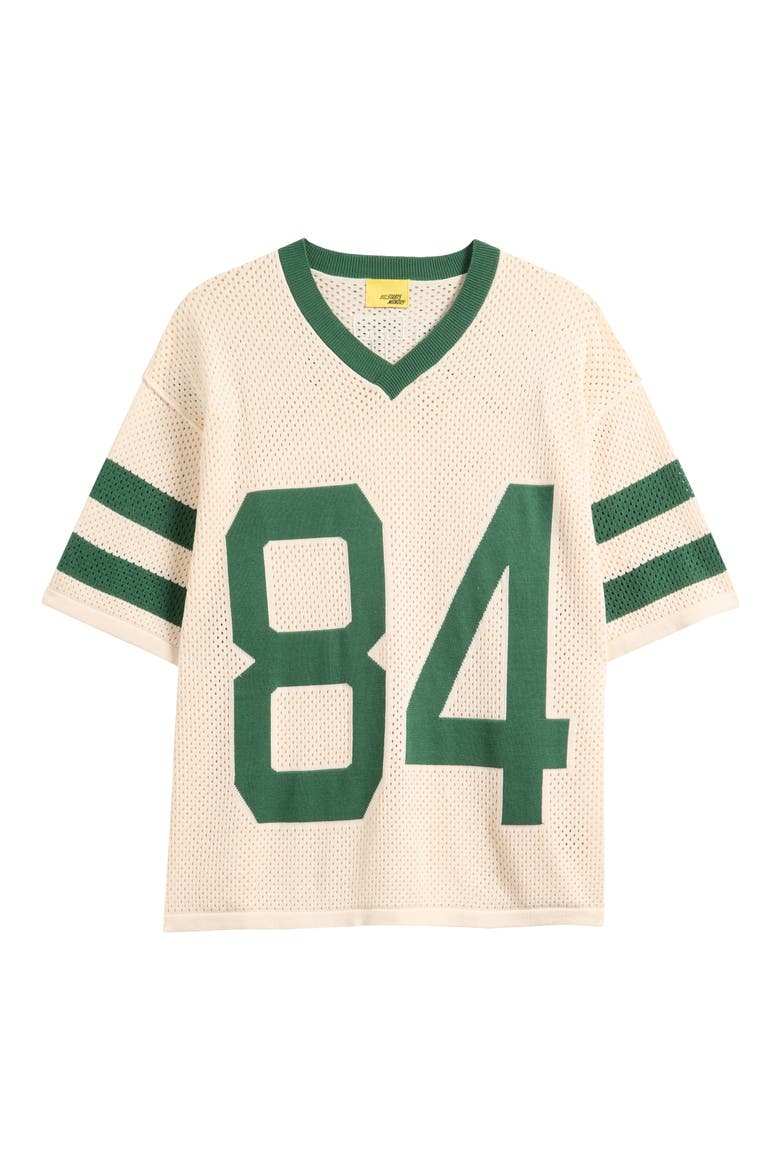 Knit Mesh Jersey, Alternate, color, CREAM/ GREEN