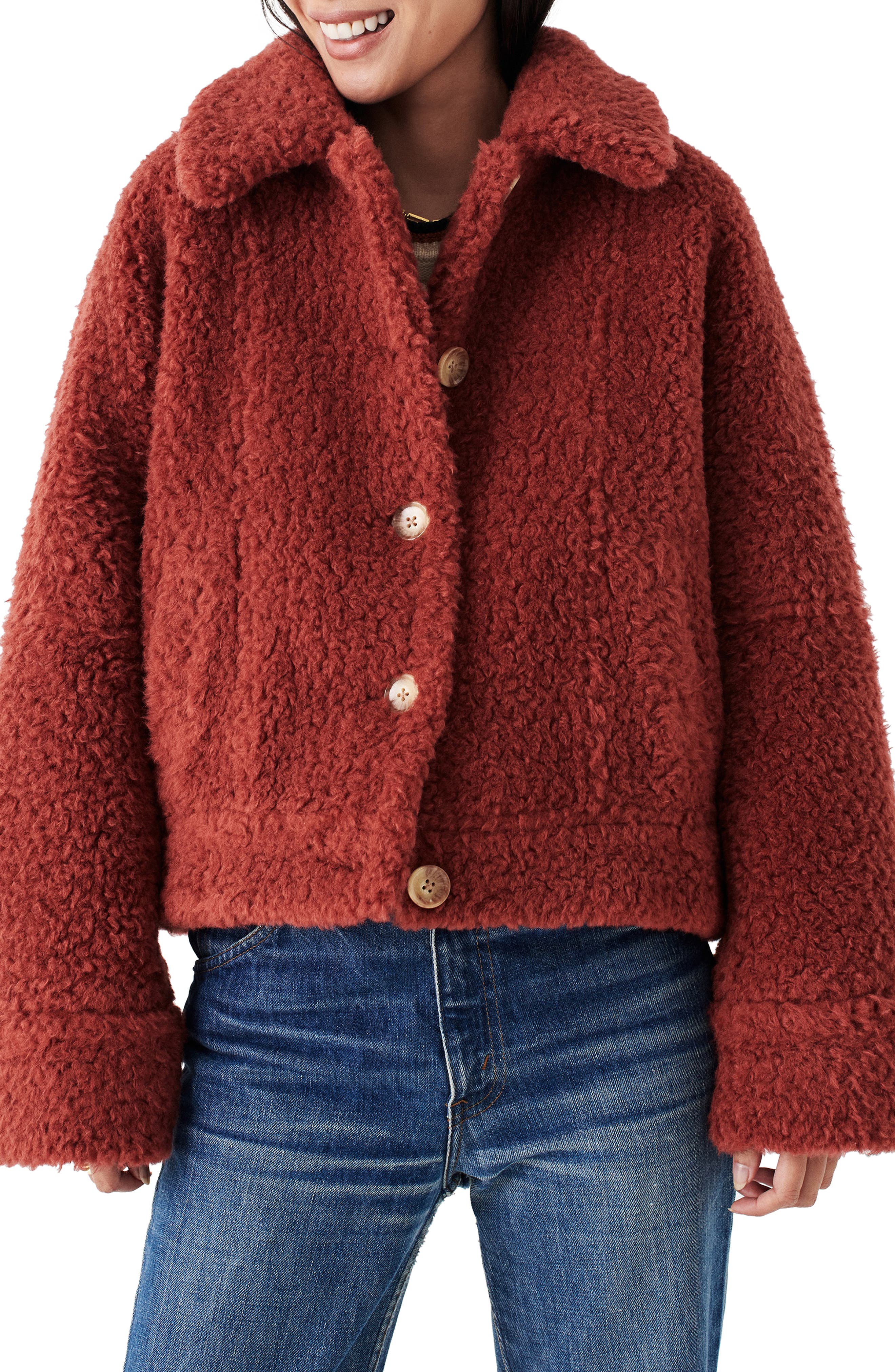 Timber Dress Rack Faherty Timber Ridge High Pile Fleece Jacket (Women) | Nordstromrack