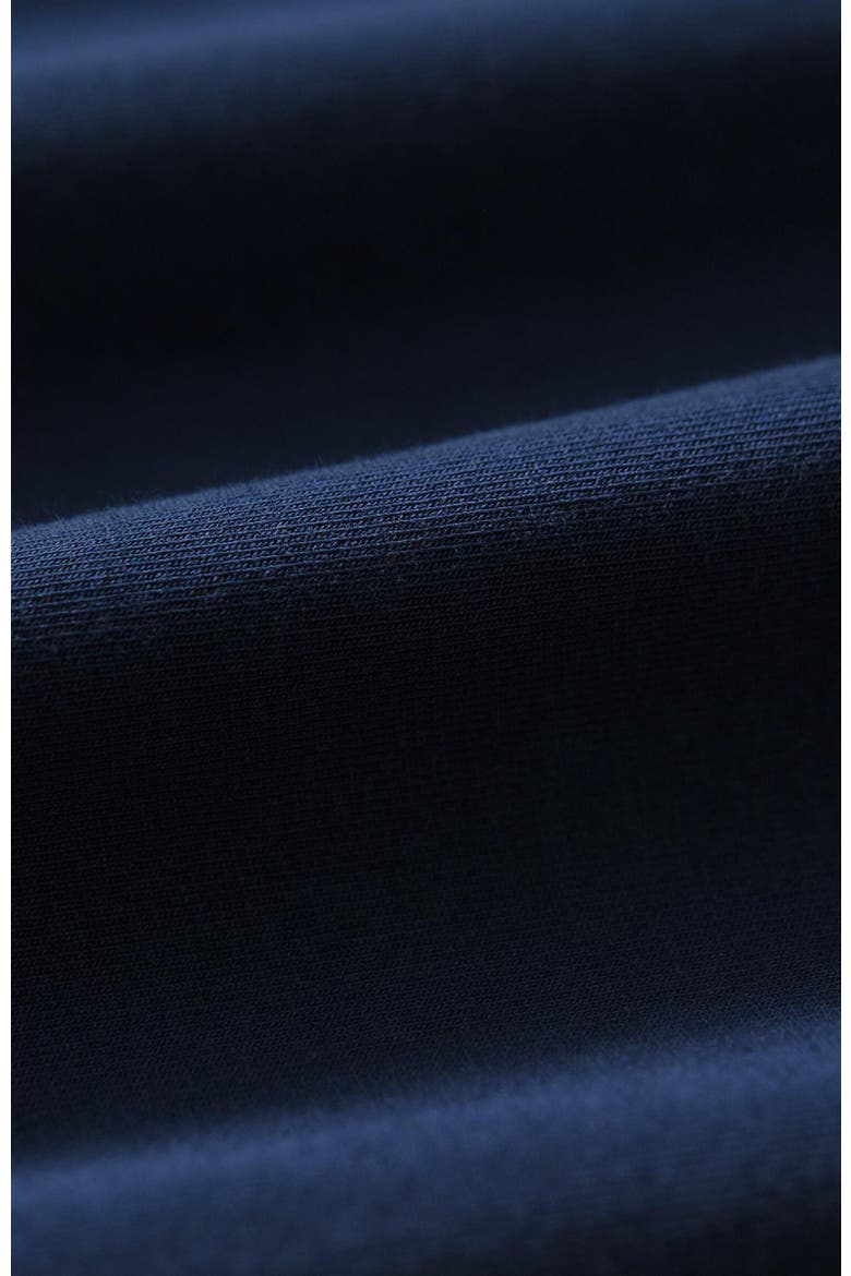 Luxe Essential Slim Long Sleeve Tee Made With Organic Cotton, Alternate, color, Navy