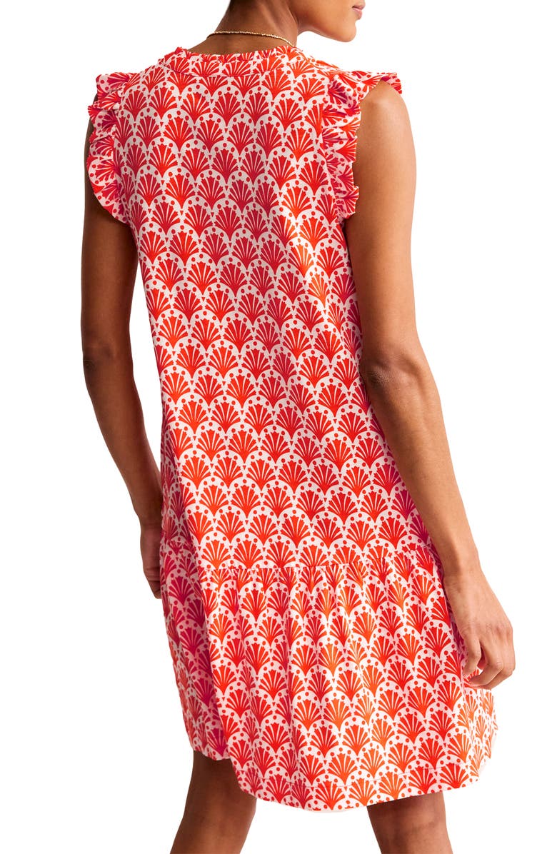 Boden Daisy Shell Print Shift Dress, Alternate, color, 