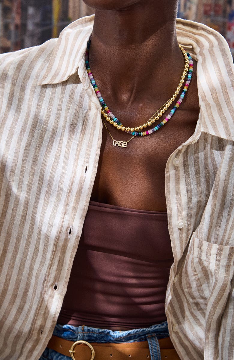 BaubleBar Cora Beaded Necklace, Alternate, color, 