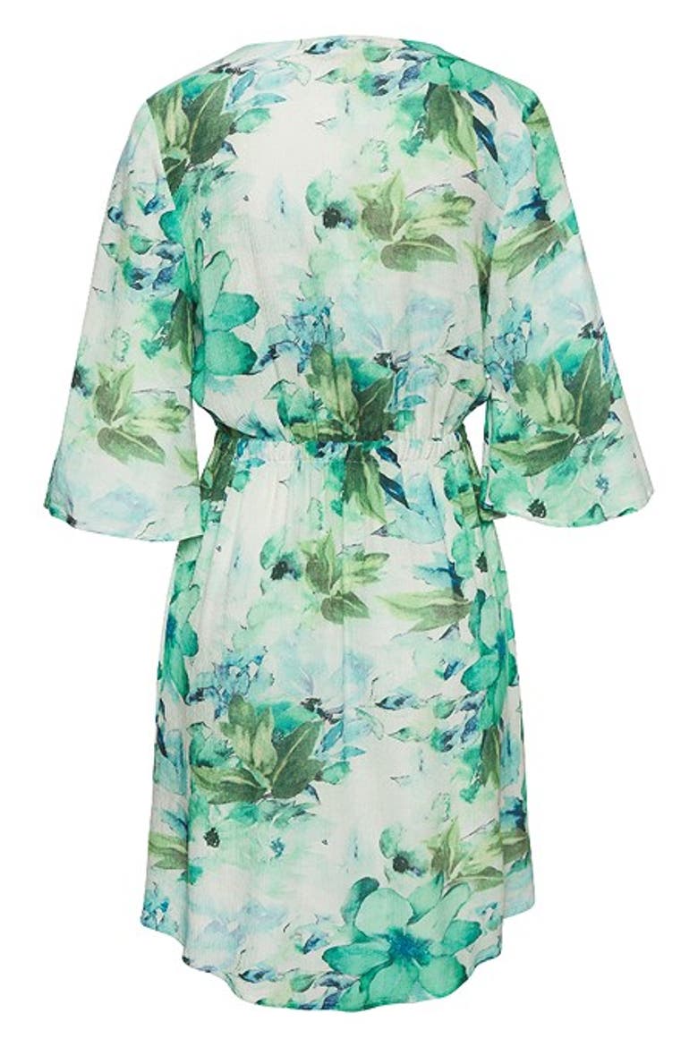 Women's Floral Layered Look Dress, Alternate, color, Blue Multi