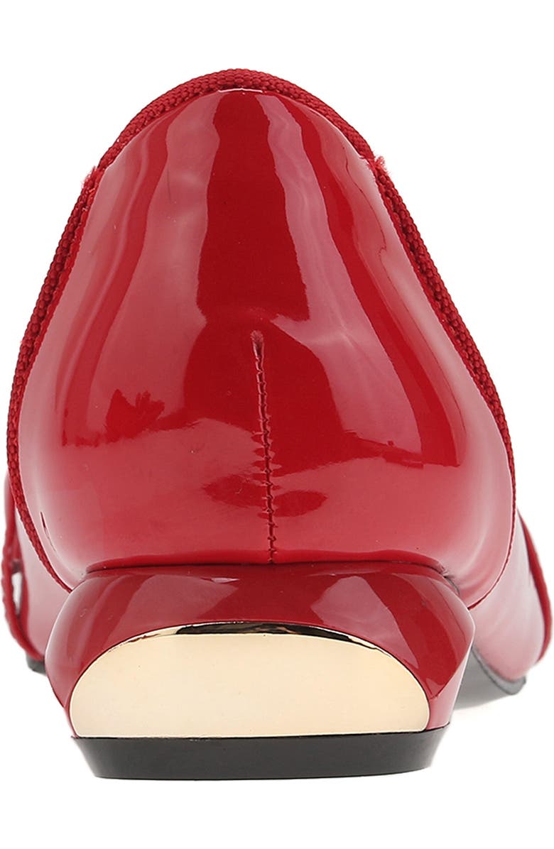 NINETY UNION Mira Pointed Toe Flat, Alternate, color, Red